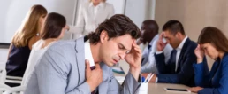Philadelphia Commercial AC Maintenance - office worker sad because AC is not working well - EMCO Tech