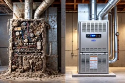 Skipped Your Furnace Maintenance - Furnace Transformation Before and After