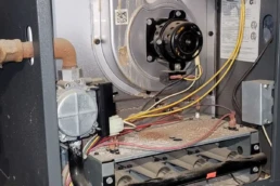 Furnace Smells Like Rotten Eggs Why It's Dangerous and How to Fix It Fast - EMCO Tech Furnace fixing without cover