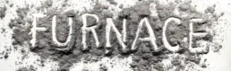 word furnace text written ash dust grey