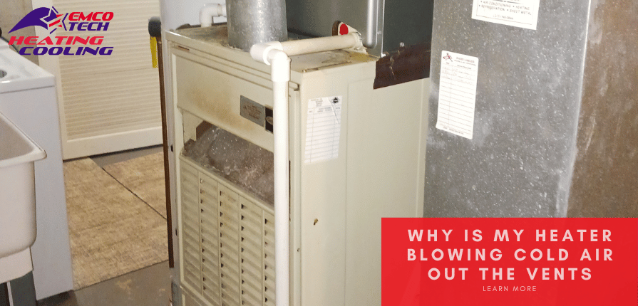 gas furnace heater blowing cold air