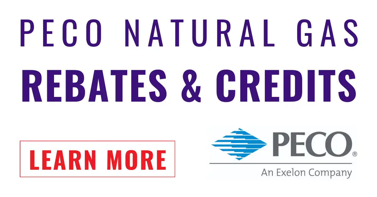 PECO Natural Gas Rebates & Credits