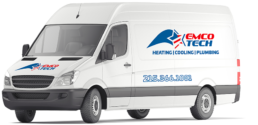 EMCO Tech Heating & Cooling Branded Truck