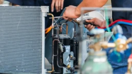 HVAC Repair - Technician Brazing AC unit