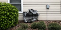 EMCO Tech AC Troubleshooting - Why Your Air Conditioner Isn't Working - AC unit vandalized
