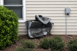 EMCO Tech AC Troubleshooting - Why Your Air Conditioner Isn't Working - AC unit vandalized