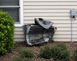 EMCO Tech AC Troubleshooting - Why Your Air Conditioner Isn't Working - AC unit vandalized