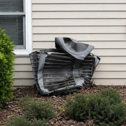 EMCO Tech AC Troubleshooting - Why Your Air Conditioner Isn't Working - AC unit vandalized