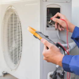Broken Mini-Split Heat and AC System Repair Technician Electrical Troubleshooting