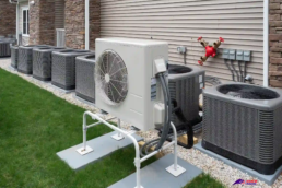 Heat Pump Installation Services by EMCO Tech - multiple outdoor systems in apartment complex