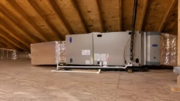 EMCO Tech Carrier Infinity Air Handler Installation in the Attic and Ductwork Insulation