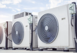 Ground Source Geothermal Heating Unit - Heat Pump On The Roof