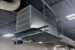 Commercial Air Handler System Installation with Spiral Air Ducts