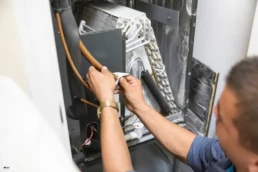 HVAC Services Willow Grove PA - EMCO Tech Technician Repairs Evaporator coil