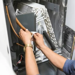 HVAC Services Willow Grove PA - EMCO Tech Technician Repairs Evaporator coil