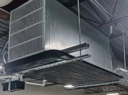 Commercial Air Handler System Installation with Spiral Air Ducts - EMCO Tech AC and Heating Services