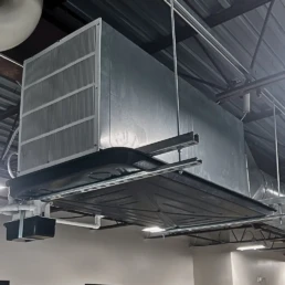 Commercial Air Handler System Installation with Spiral Air Ducts - EMCO Tech AC and Heating Services