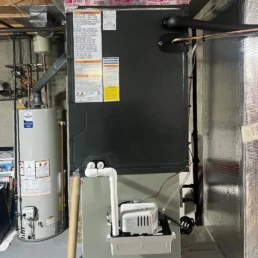 Copy of HVAC services in Rosemont - Bradford White water heater evaporator coil with condensate pump