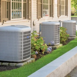 HVAC Services in Montgomery County PA - 3 outside ac units installation by EMCO Tech