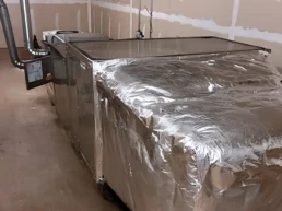 Commercial HVAC Services in Abington PA - Attic Gas Heating System and Insulated Air Ducts - EMCO TechCommercial Central Air Installation 1032 x 688 px