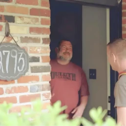 EMCO Tech HVAC service technician greeting customer in Doylestown