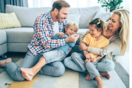Family Enjoying Warmth from Reliable Gas Furnace Heating Emco Tech