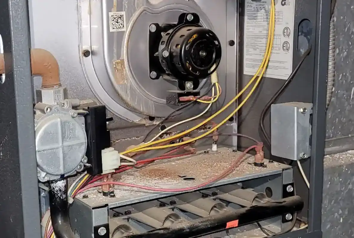 Furnace Smells Like Rotten Eggs - EMCO Tech Furnace fixing without cover