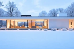 Modern home in Winter - EMCO Tech Gas Furnace Alternatives Post