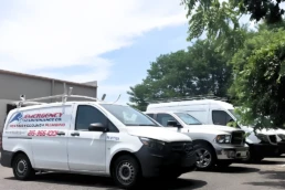 EMCO Tech commercial HVAC services - work trucks