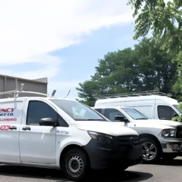 EMCO Tech commercial HVAC services - work trucks
