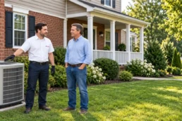 EMCO Tech Educates Customer About HVAC Maintenance Calendar for Greater Philadelphia Homes