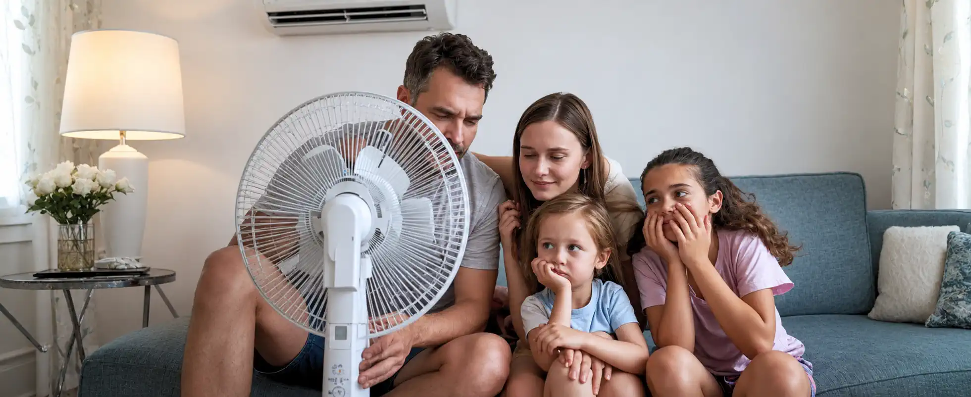 EMCO Tech - AC Running But Not Cooling Your House - Family Cooling Off Together