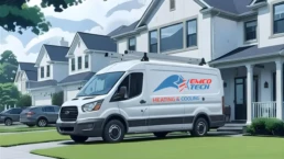EMCO Tech Heating & Cooling Company Truck
