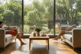 People enjoying hot summer day in their home - EMCO Tech - Will Your AC Survive Summer 2026