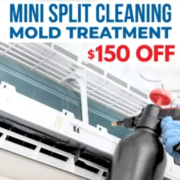 $150 Ductless Mini-Split Cleaning and Mold Treatment Coupon - EMCO Tech