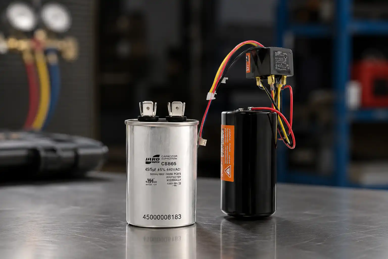 AC Capacitor and Compressor Hard Start Kit