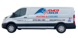 EMCO Tech Heating & Cooling Company Van in Willow Grove PA