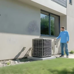 Emergency AC Repair Upper Darby - Tech Servicing Air Conditioner