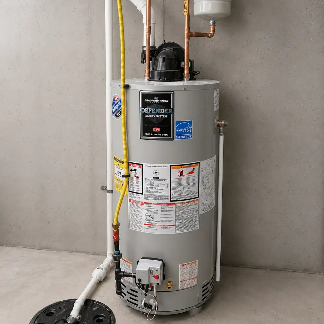 EMCO Tech Water Heater Replacement - High Efficiency Bradford White Gas Water Heater