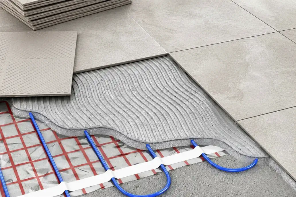 Radiant Heated Floor With Tiles - EMCO Tech Greater Philadelphia
