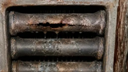 Corroded Heat Exchanger Leak - Cracked Heat Exchanger on Old Boiler