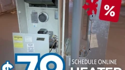 EMCO Tech Heater Tune-Up Special $79 - Heating System Removed Cover