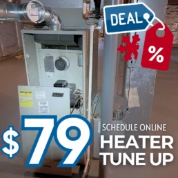EMCO Tech Heater Tune-Up Special $79 - Heating System Removed Cover