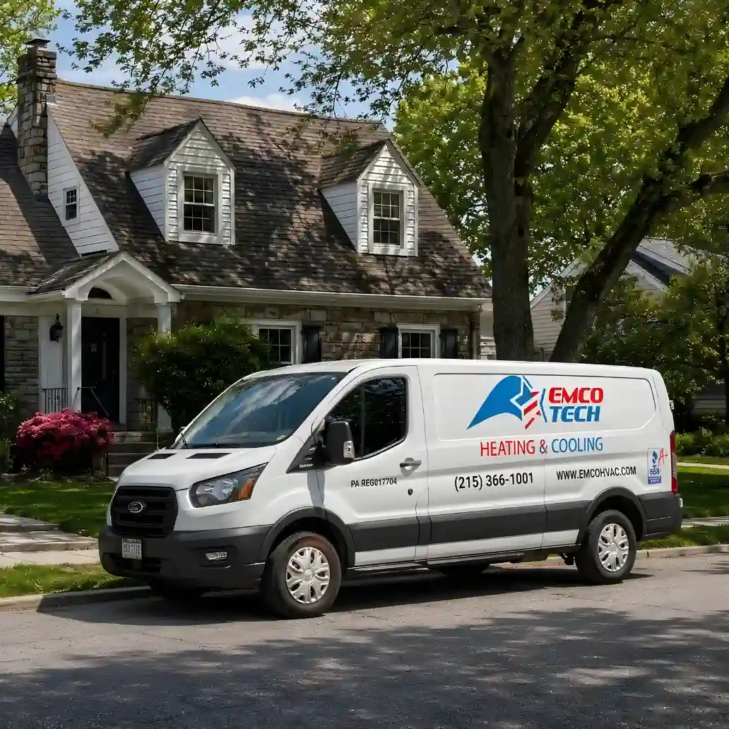 EMCO Tech Residential Heat Pump Repair Services Van
