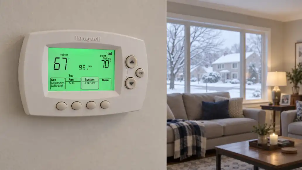 When does a heat pump switch to emergency heat at what temp