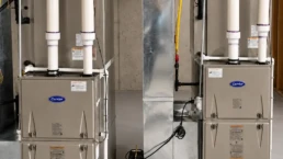 EMCO Tech 2 Heating and AC Systems Installation in the Basement New Construction House